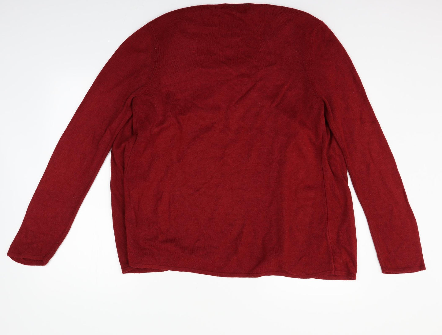 BM Womens Red   Pullover Jumper Size L