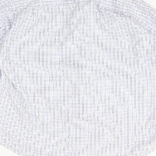llyod attree & smith Mens Silver Check   Button-Up Size 16  - washable mark