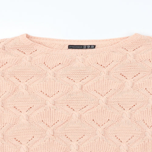 Atmosphere Womens Orange   Henley Jumper Size 12