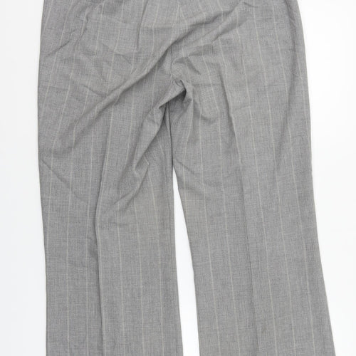 Per Una Womens Grey Houndstooth  Trousers  Size 14 L27 in