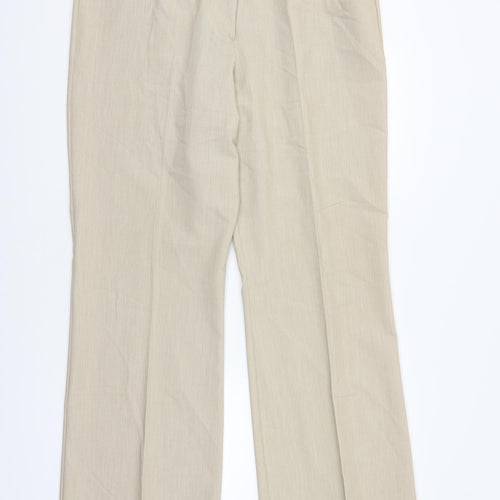 M&Co Womens Beige   Trousers  Size 18 L28 in