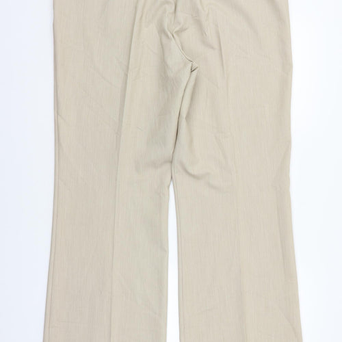 M&Co Womens Beige   Trousers  Size 18 L28 in