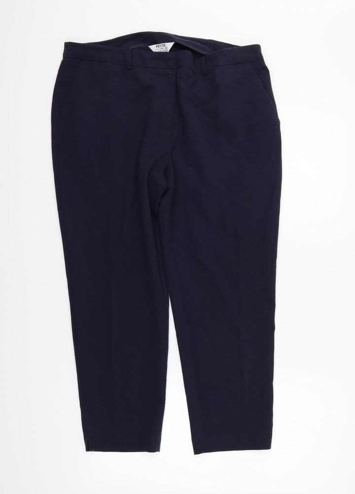 Dorothy Perkins Womens Blue   Trousers  Size 14 L23 in