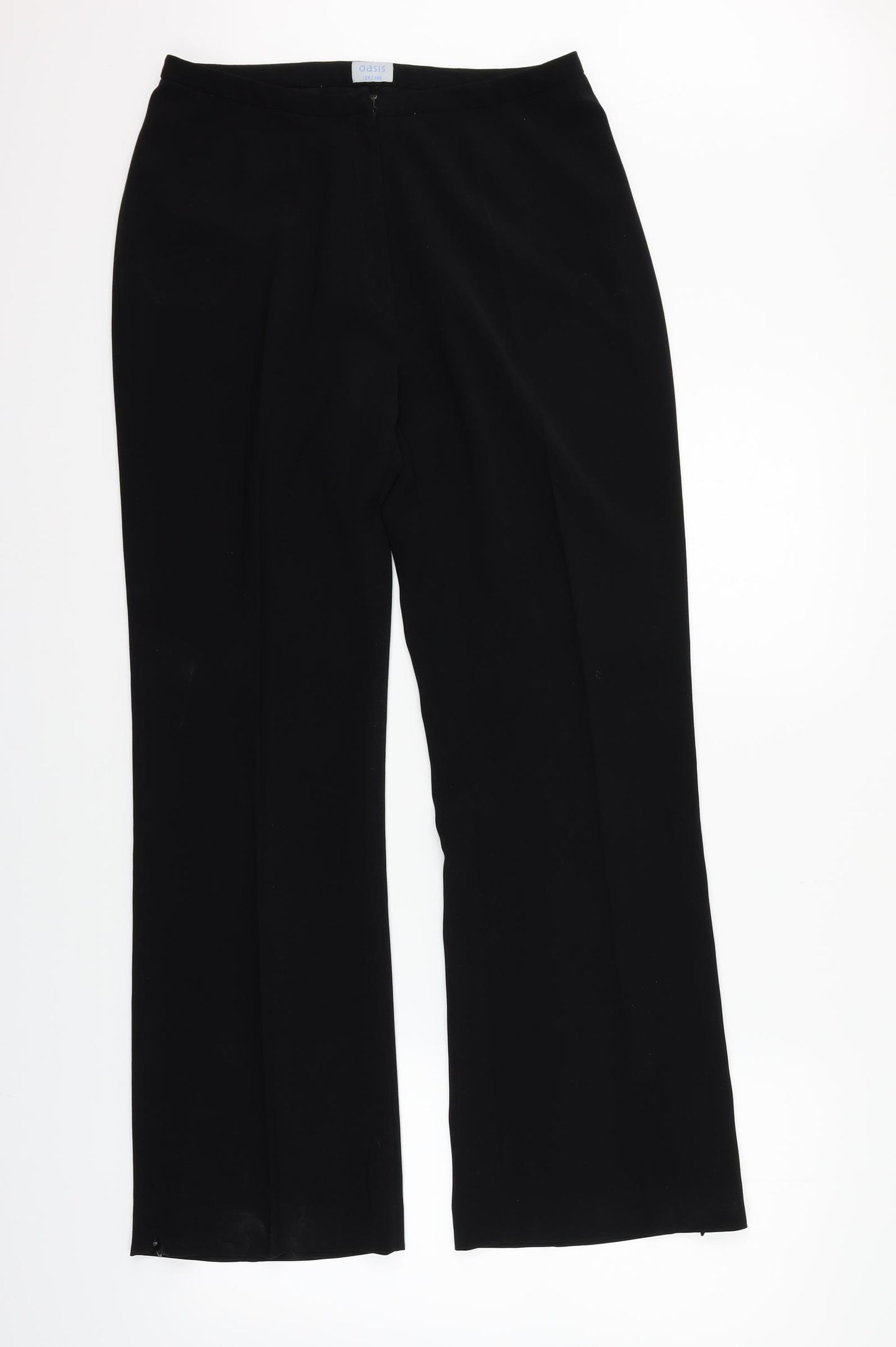Oasis Womens Black   Trousers  Size 12 L29 in