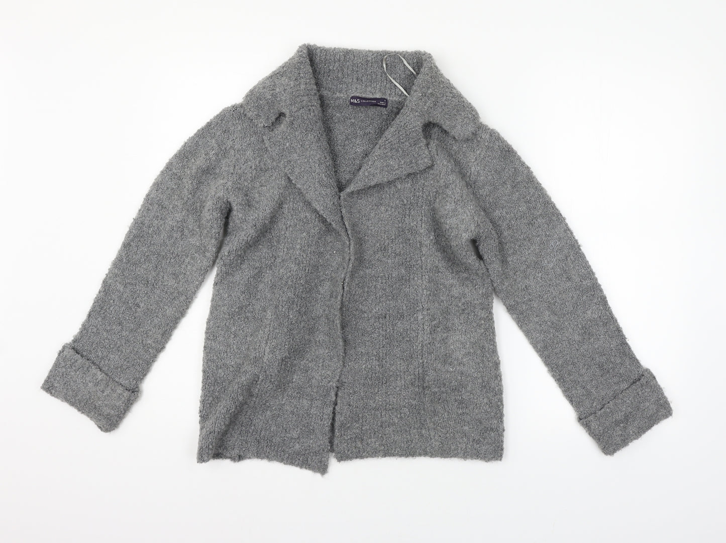 Marks and Spencer Womens Grey   Cardigan Jumper Size S