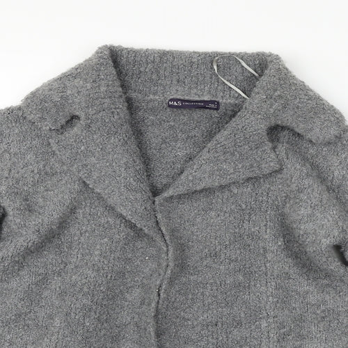 Marks and Spencer Womens Grey   Cardigan Jumper Size S