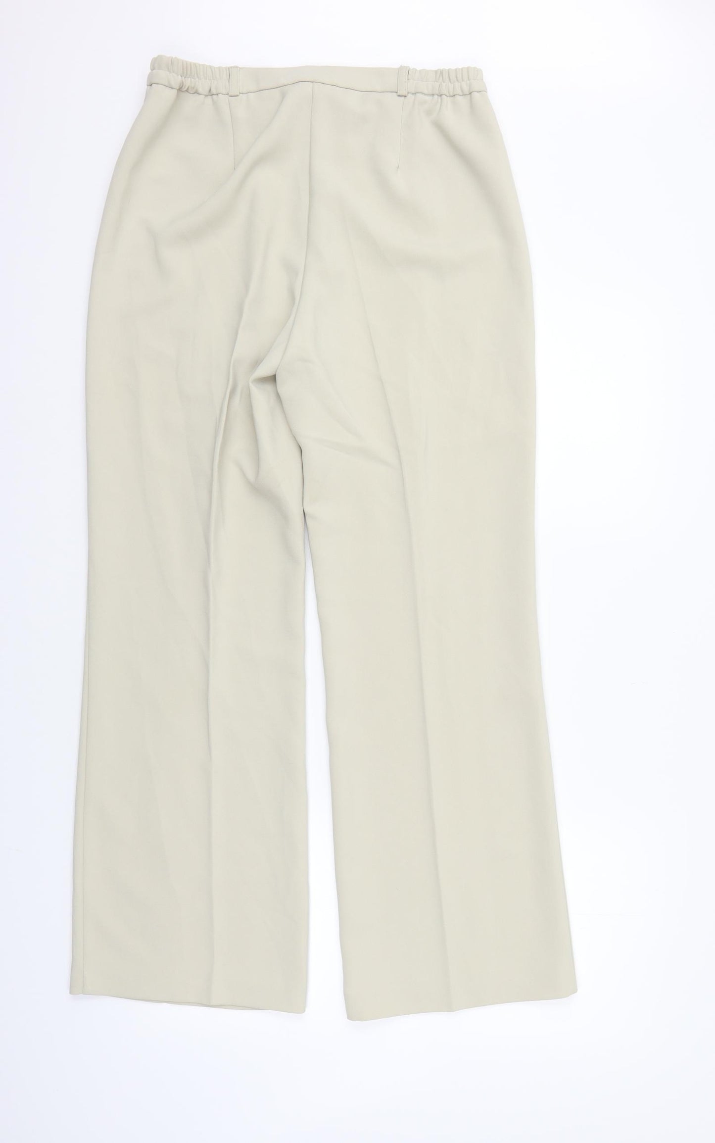 Classics Womens Beige   Sweatpants Trousers Size 14 L28 in - washable marks