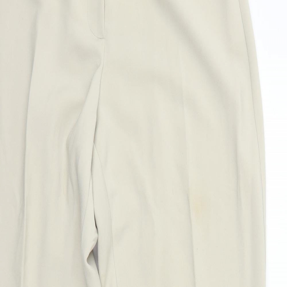 Classics Womens Beige   Sweatpants Trousers Size 14 L28 in - washable marks