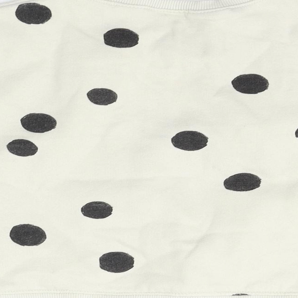 Zara Girls Beige Polka Dot  Pullover Jumper Size 4-5 Years  - MINNIE MOUSE