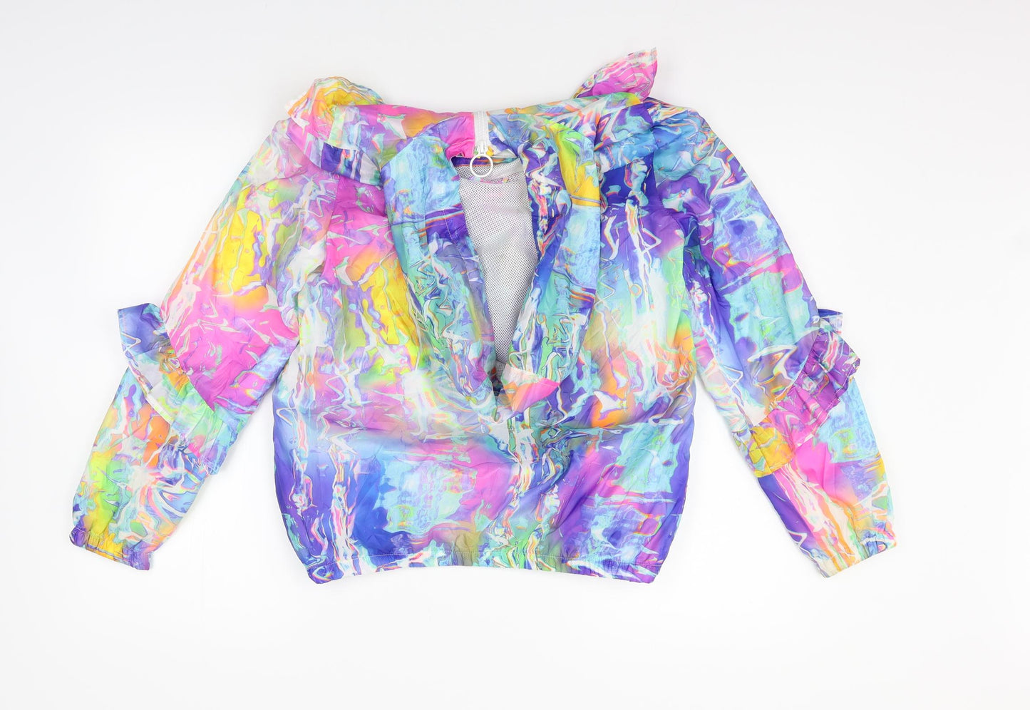 Marks and Spencer Girls Multicoloured Geometric  Jacket Coat Size 13-14 Years
