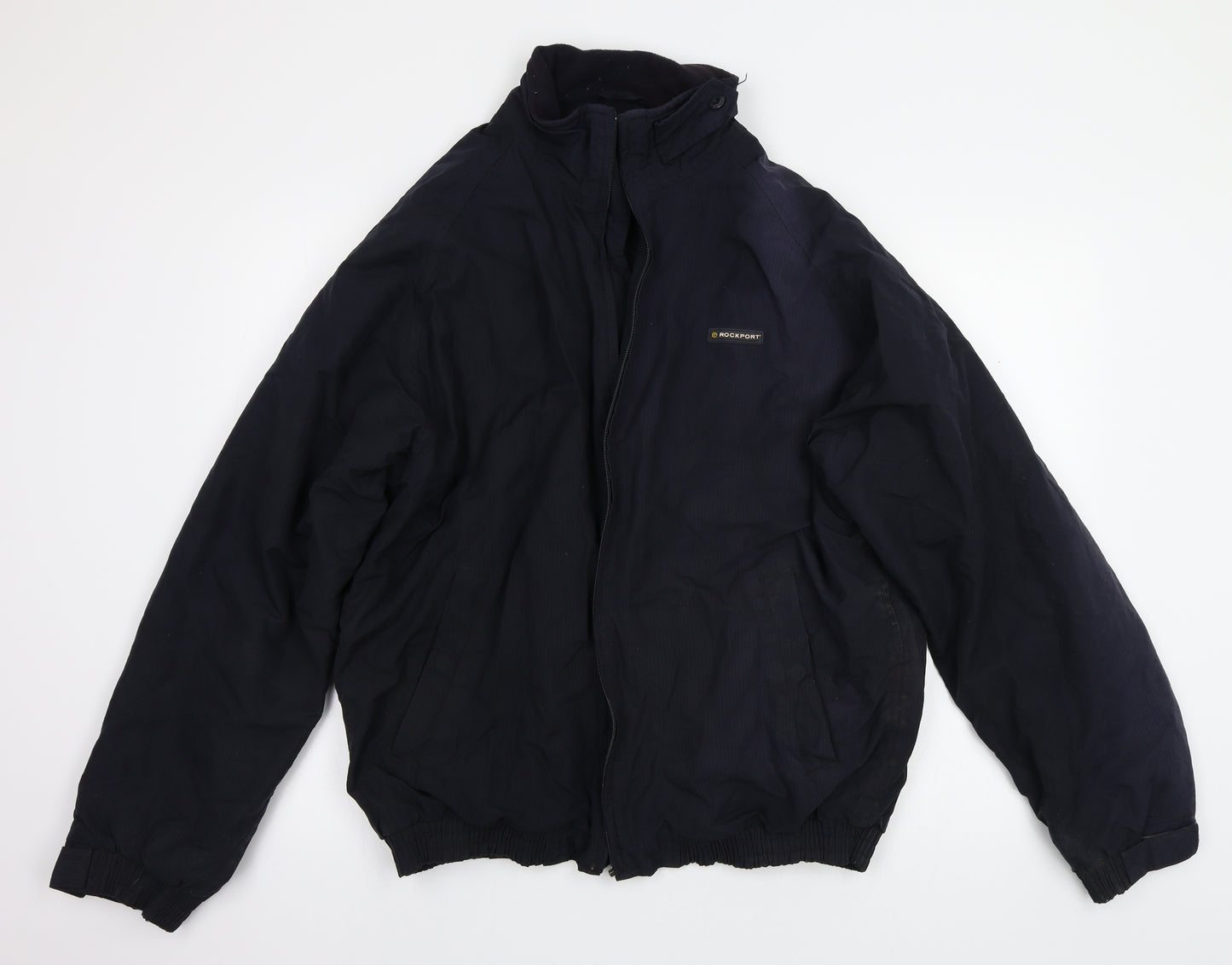 Rockport Mens Blue   Bomber Jacket Coat Size L
