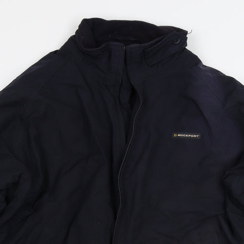 Rockport Mens Blue   Bomber Jacket Coat Size L