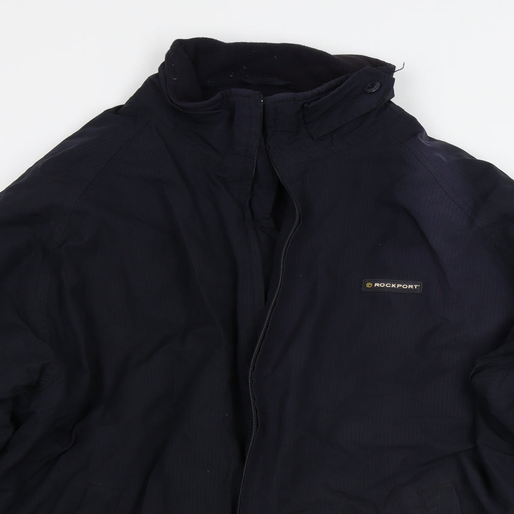 Rockport Mens Blue   Bomber Jacket Coat Size L