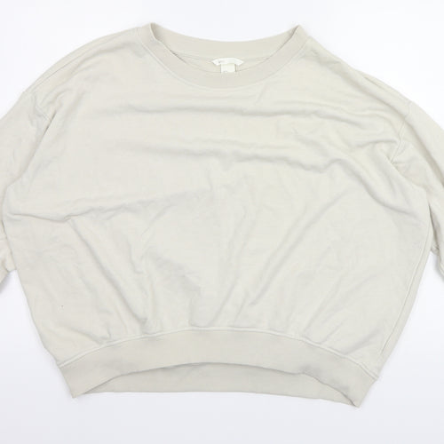 H&M Womens Silver   Pullover Jumper Size M