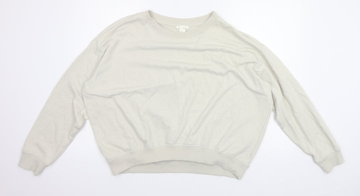 H&M Womens Silver Pullover Jumper Size M