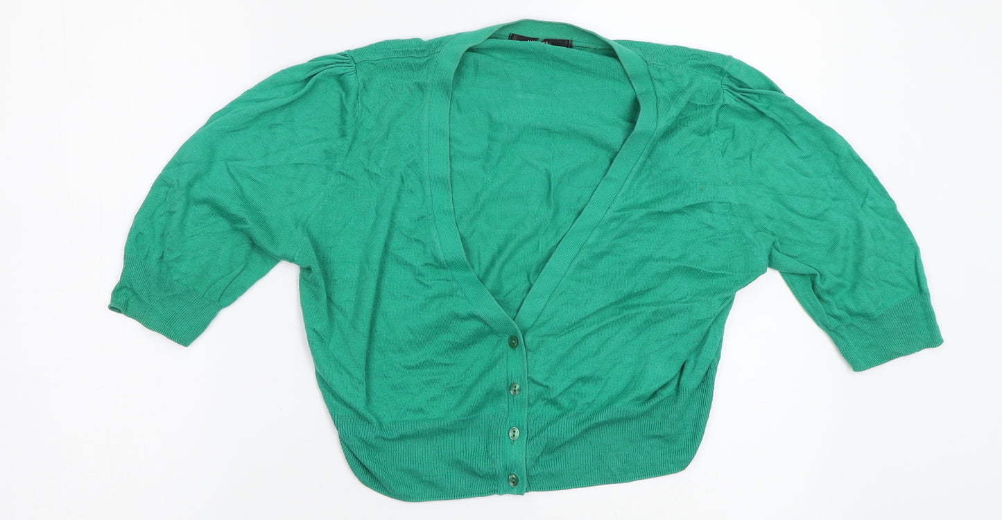 Marks and Spencer Girls Green   Cardigan Jumper Size 14 Years