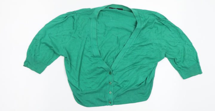 Marks and Spencer Girls Green   Cardigan Jumper Size 14 Years