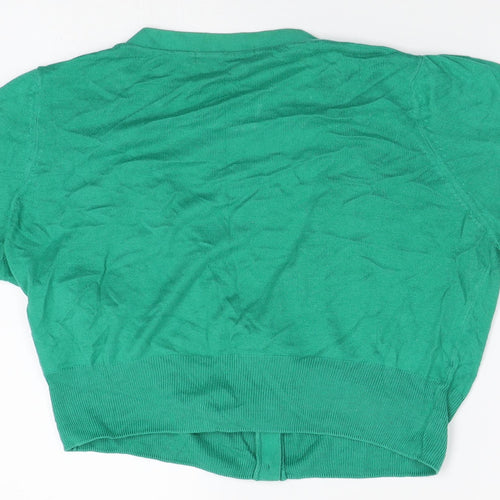 Marks and Spencer Girls Green   Cardigan Jumper Size 14 Years