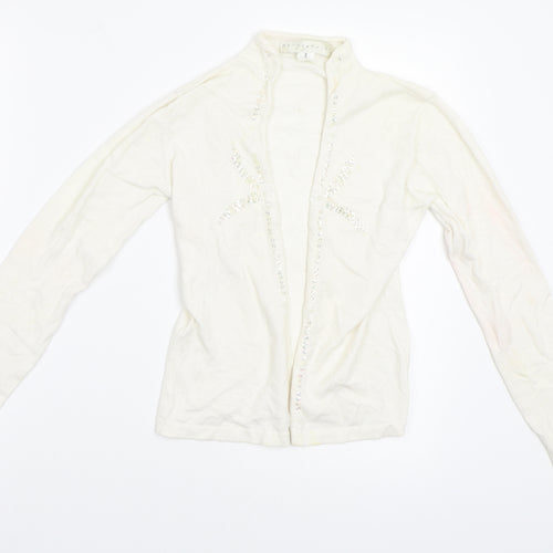 bette paige Girls White   Cardigan Jumper Size S