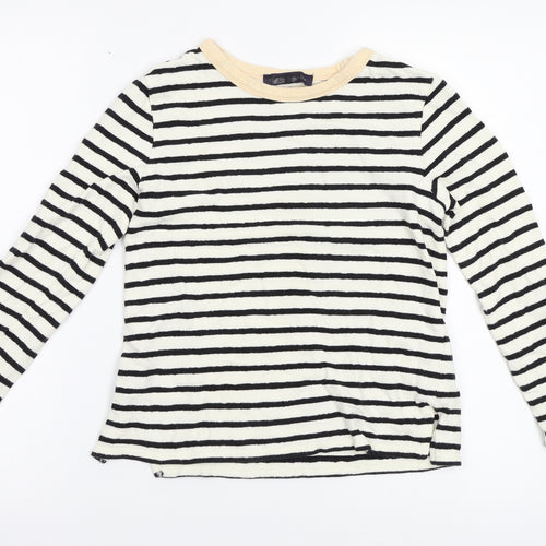 m&s Girls Multicoloured Striped  Pullover Jumper Size 6 Years