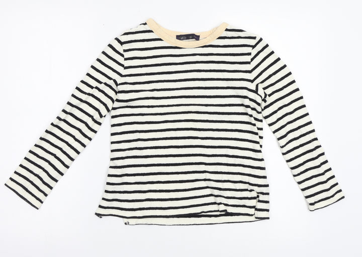 m&s Girls Multicoloured Striped Pullover Jumper Size 6 Years