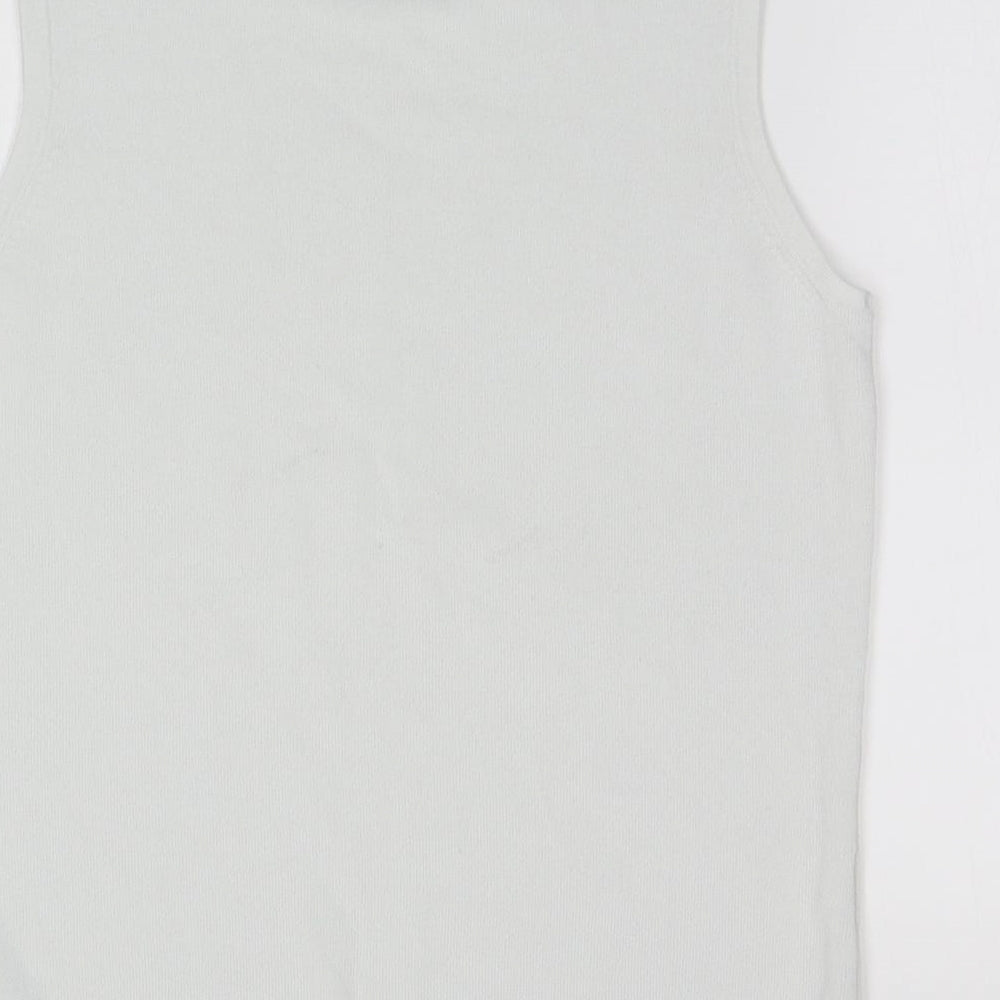 AMARANTO Womens White   Basic Tank Size 12