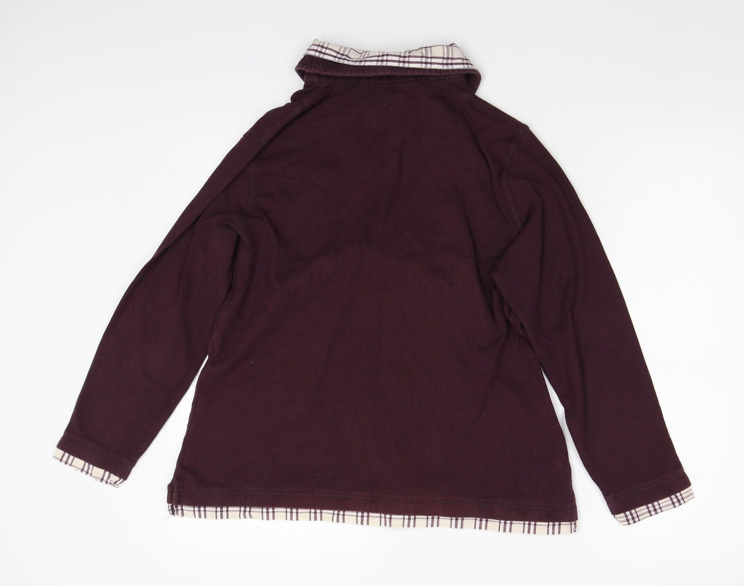 Casual Comfort Womens Purple   Pullover Jumper Size 16