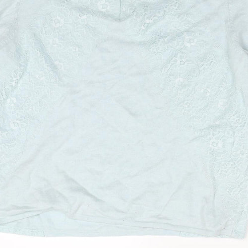 Coast Womens Blue Floral  Basic Blouse Size M