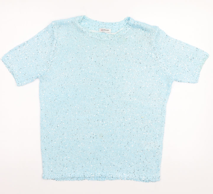 Damart Womens Blue Basic T-Shirt Size S