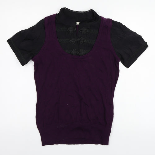 NEXT Womens Purple   Basic Button-Up Size 12
