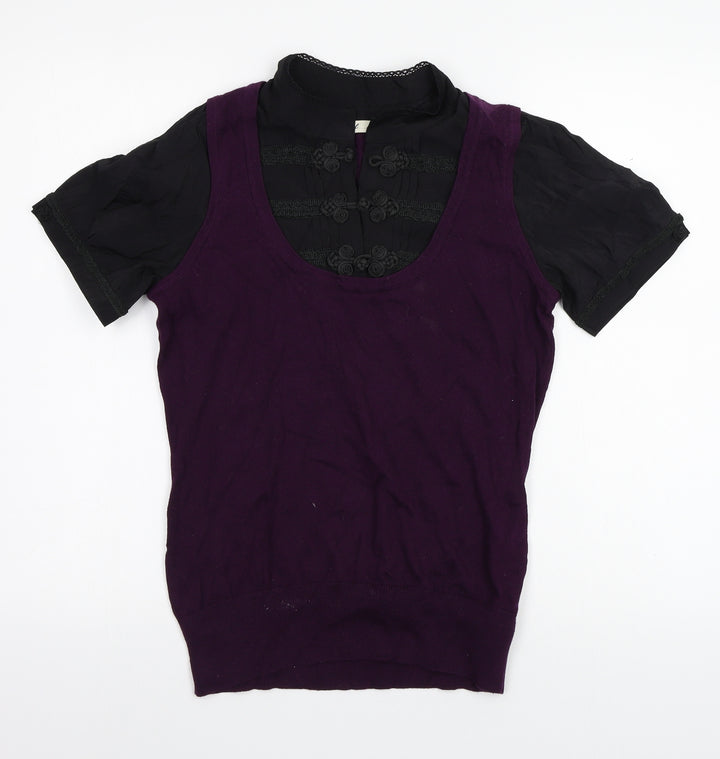 NEXT Womens Purple   Basic Button-Up Size 12