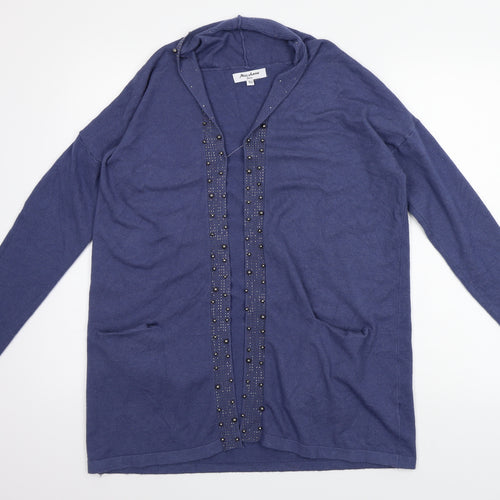 miss charm Womens Blue   Cardigan Jumper Size L