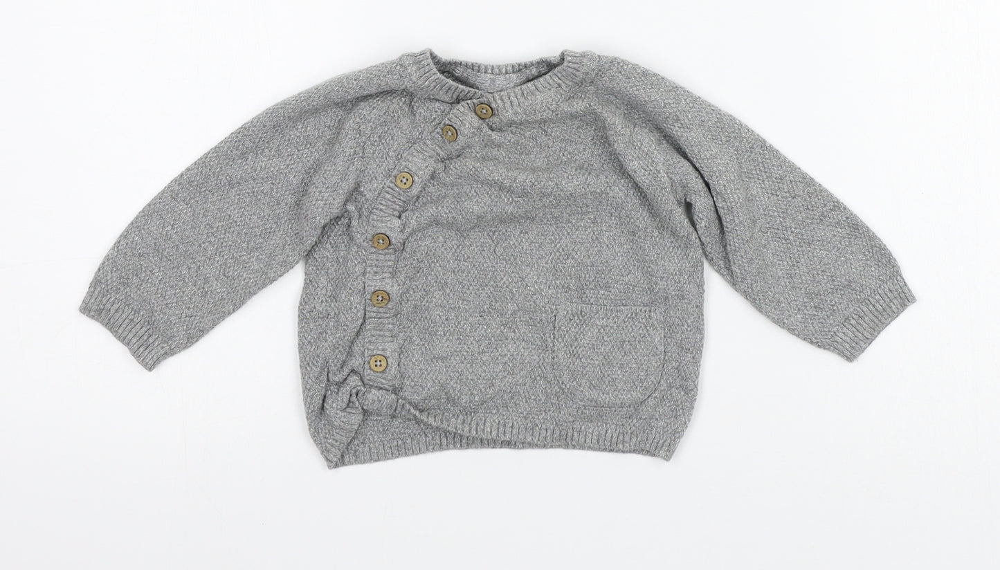 George Baby Grey   Cardigan Jumper Size 3-6 Months