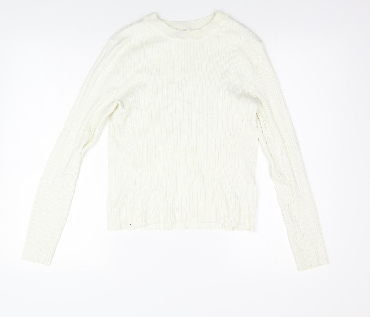 Divided by H&M Girls Ivory   Basic T-Shirt Size L