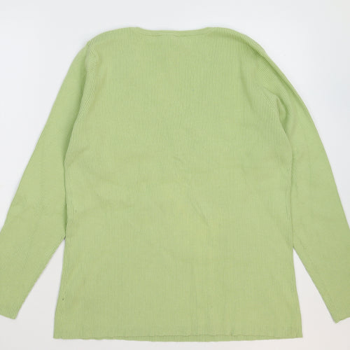 BHS Womens Green  Knit Pullover Jumper Size 22