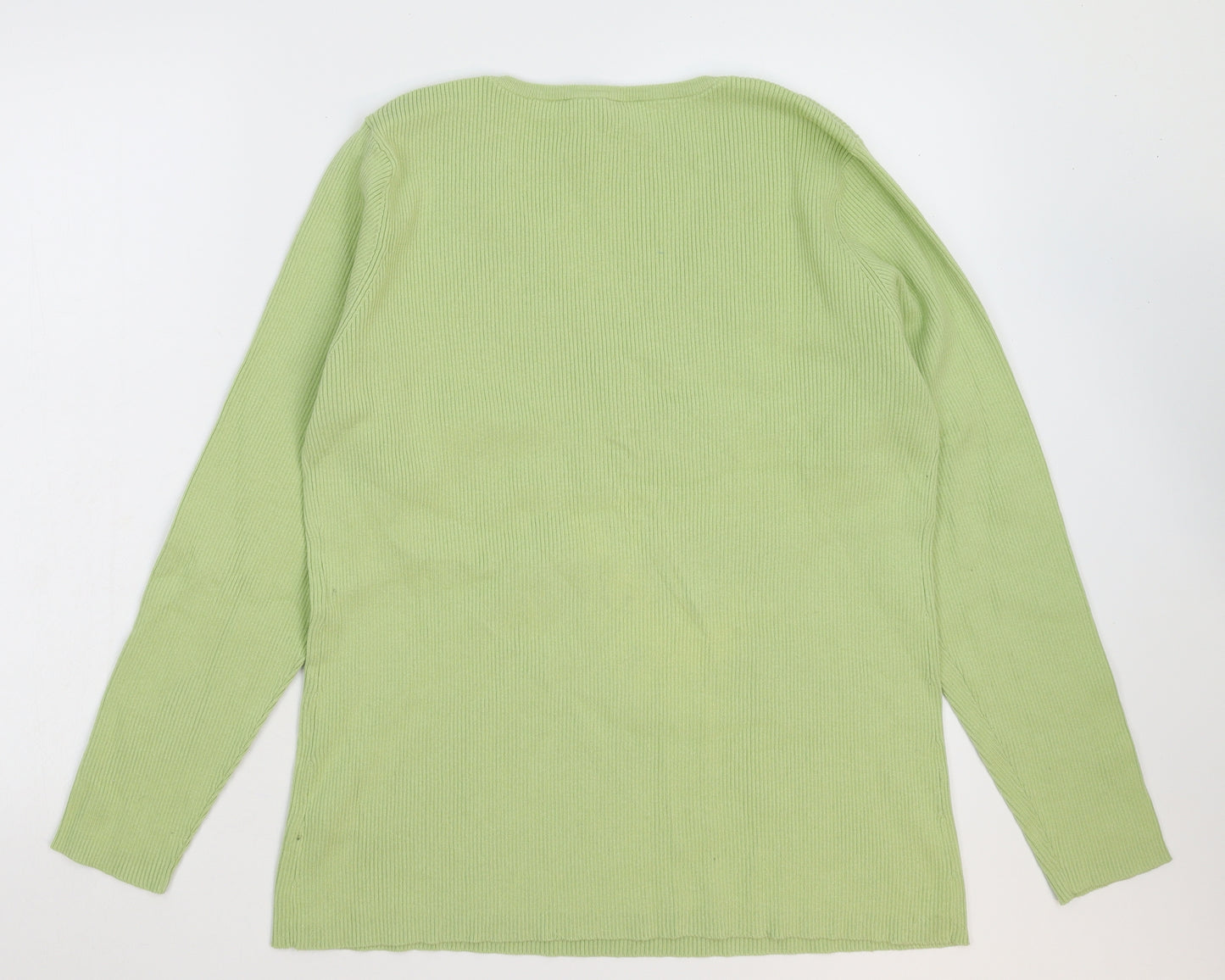 BHS Womens Green  Knit Pullover Jumper Size 22