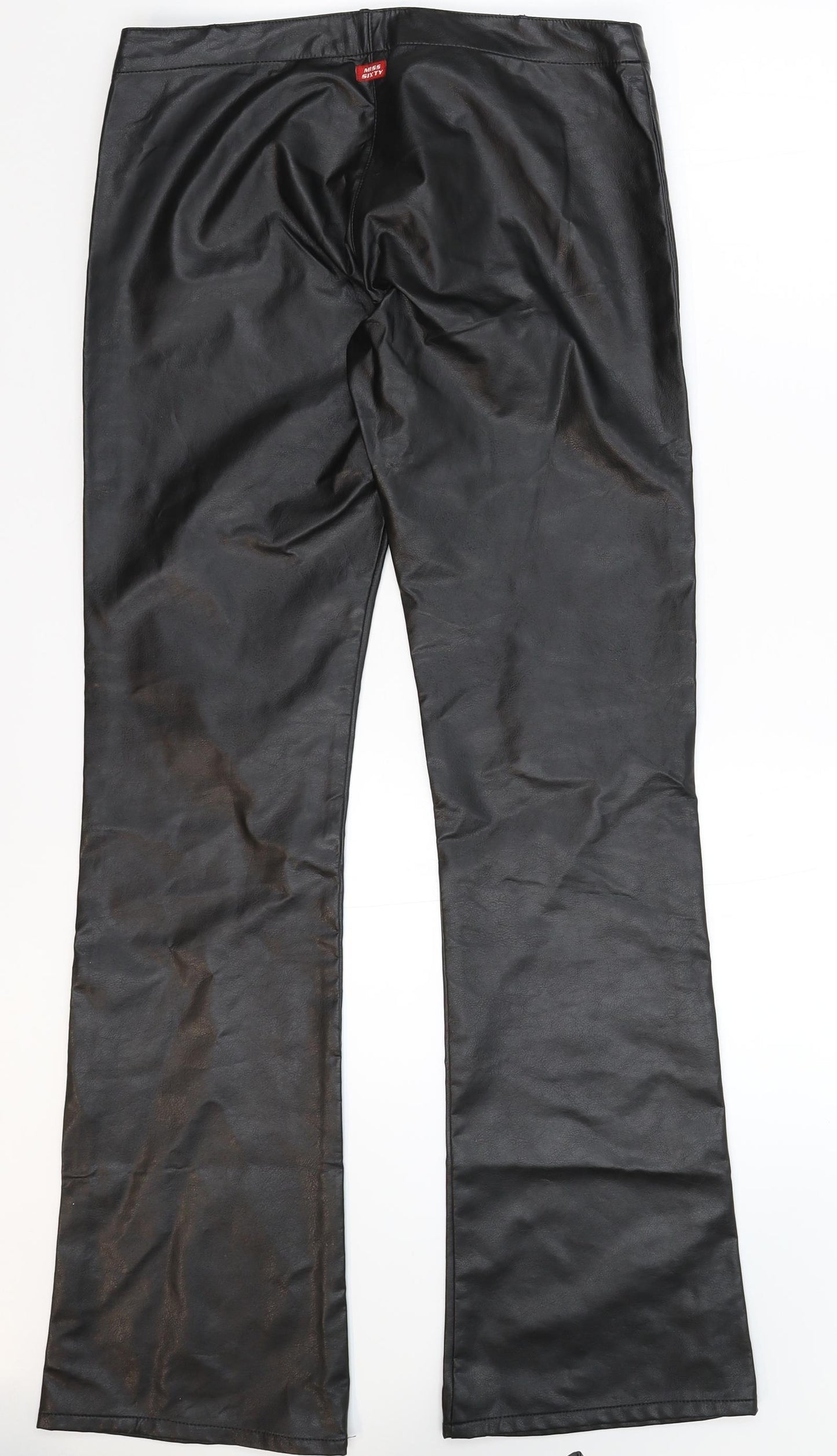 Miss Sixty Womens Black   Trousers  Size 28 in L32 in - Faux Leather