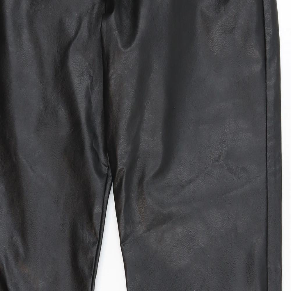 Miss Sixty Womens Black   Trousers  Size 28 in L32 in - Faux Leather