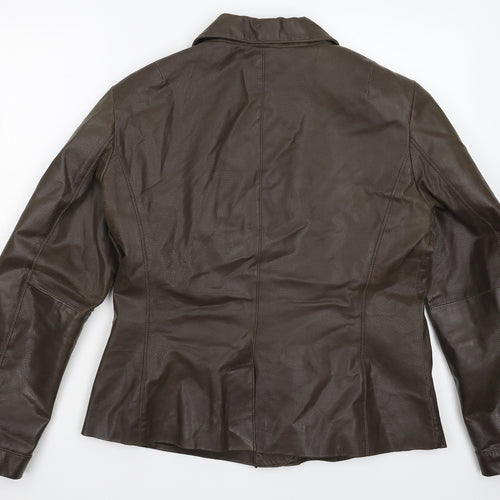 Wallace Sacks Womens Brown   Jacket Blazer Size 16