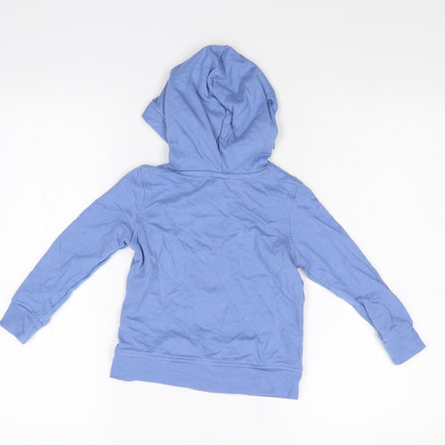 Lily & Dan Boys Blue   Pullover Hoodie Size 4-5 Years  - Dinosaurs
