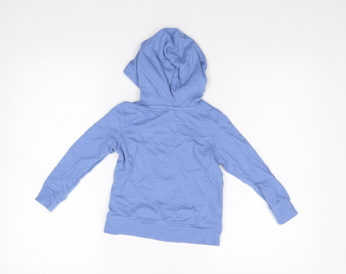 Lily & Dan Boys Blue   Pullover Hoodie Size 4-5 Years  - Dinosaurs