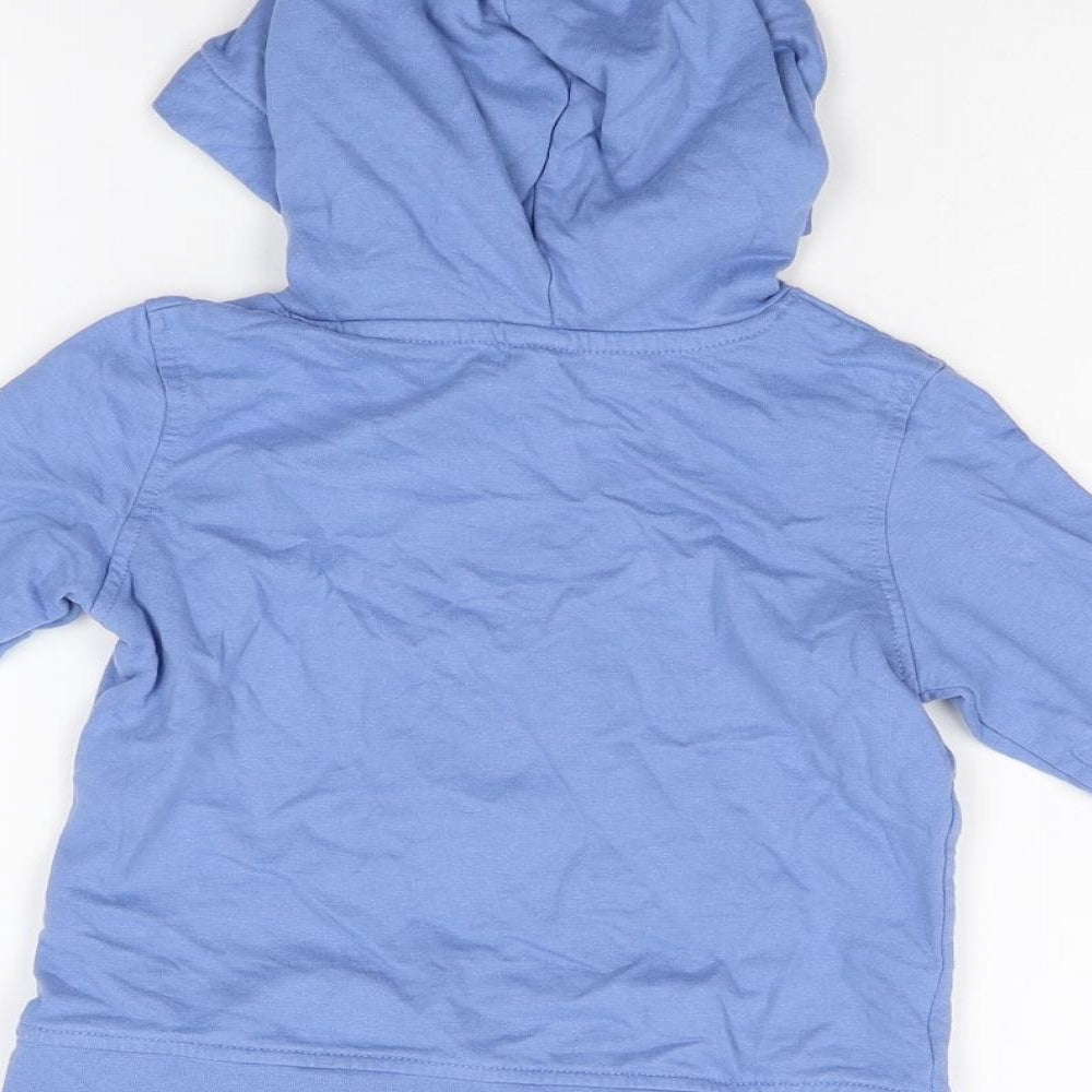 Lily & Dan Boys Blue   Pullover Hoodie Size 4-5 Years  - Dinosaurs