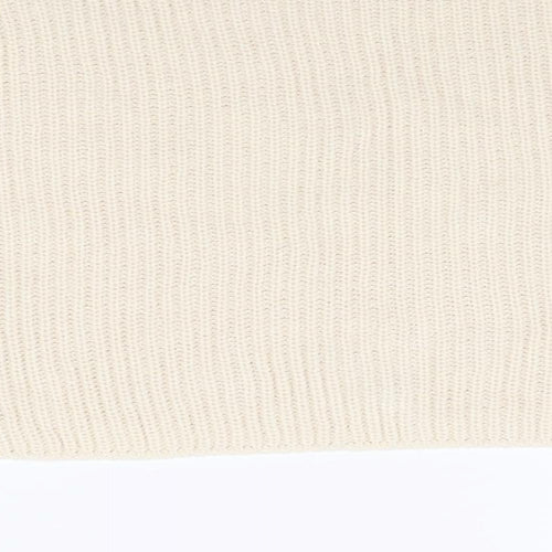 Boohoo Womens Beige  Knit Pullover Jumper Size M