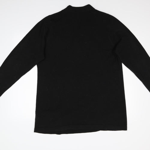M&S Womens Black  Knit Cardigan Jumper Size 24