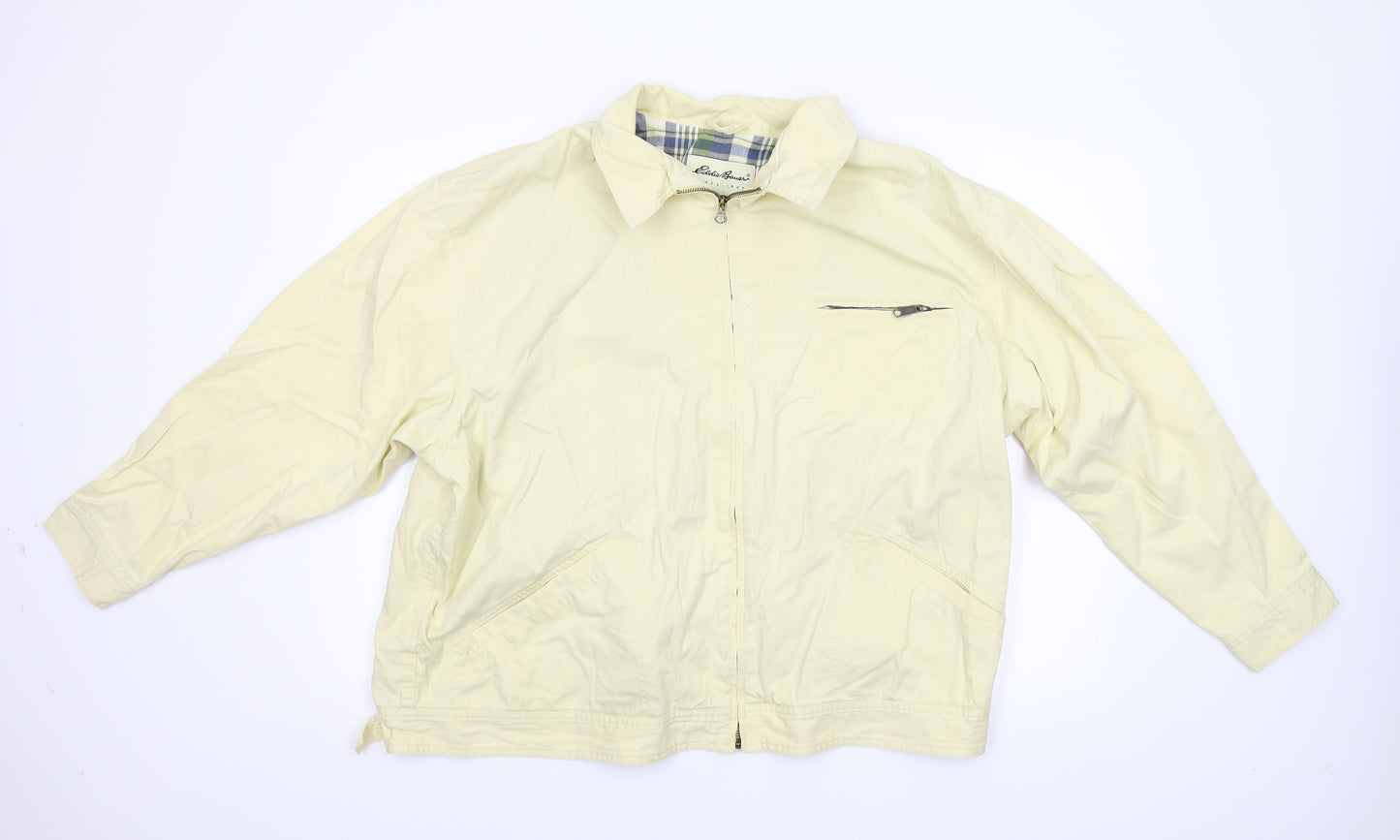 Eddie Bauer Mens Beige   Bomber Jacket Jacket Size 2XL