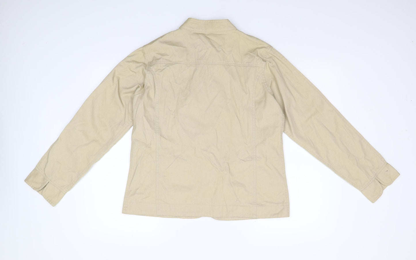 Preworn Womens Beige  Canvas Jacket  Size 12
