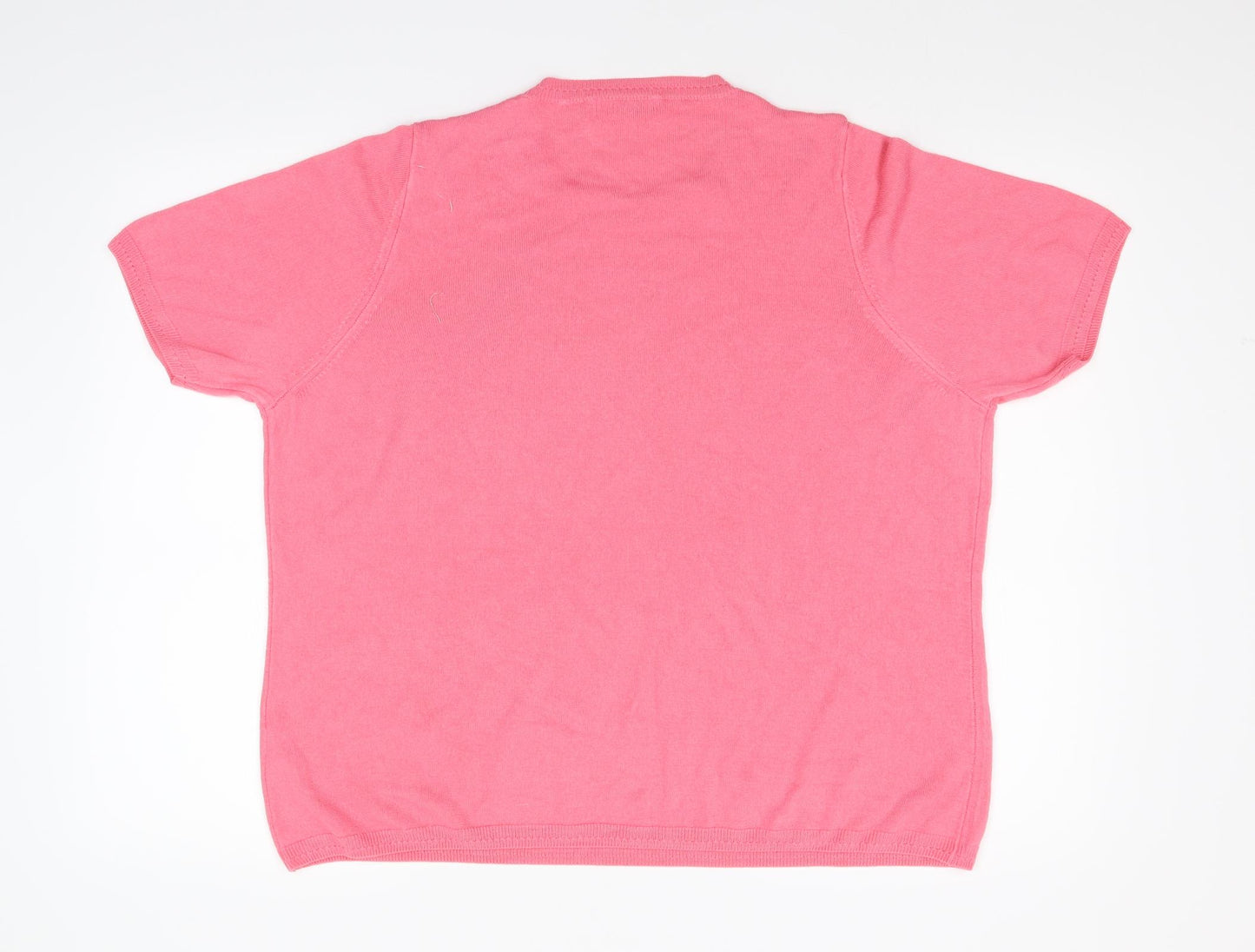 Classic Womens Pink  Knit Pullover Jumper Size 24