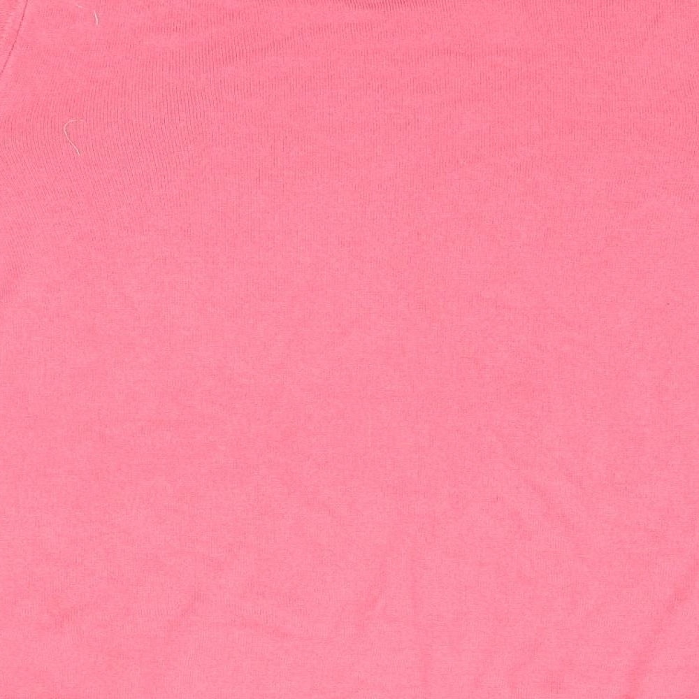 Classic Womens Pink  Knit Pullover Jumper Size 24