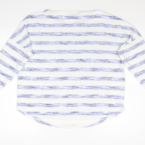 M&S Womens Multicoloured Striped Knit Pullover Jumper Size 16