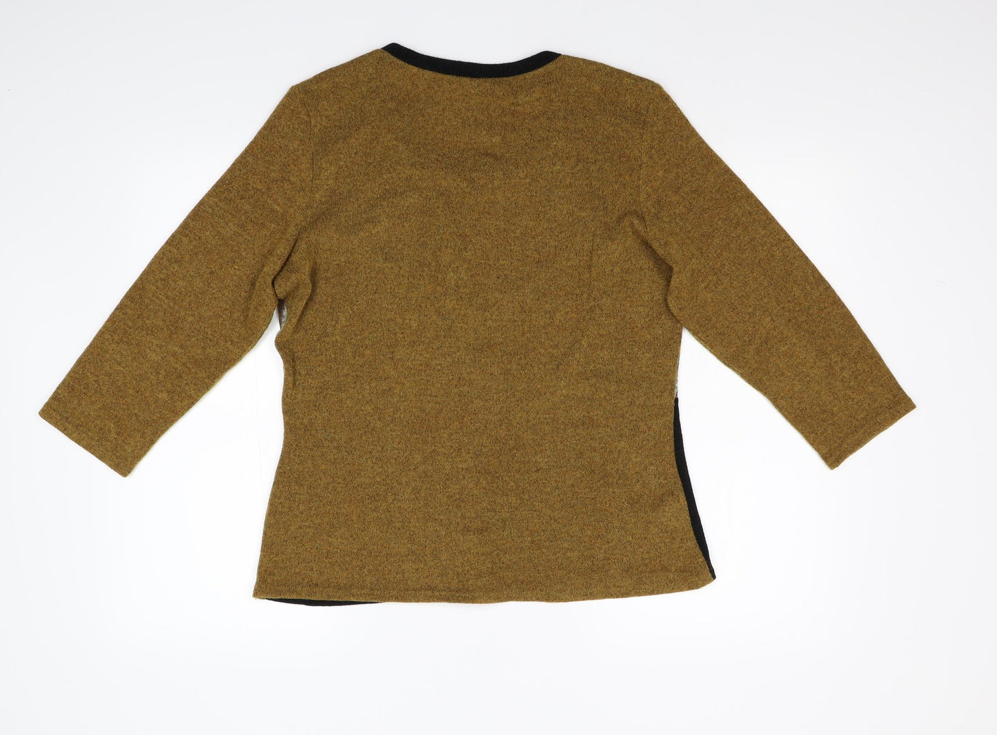 Jenny Lloyd Womens Brown  Knit Pullover Jumper Size 16